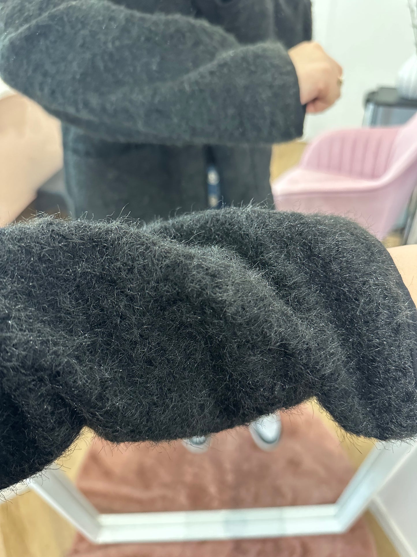 Veste effet laine bouillie