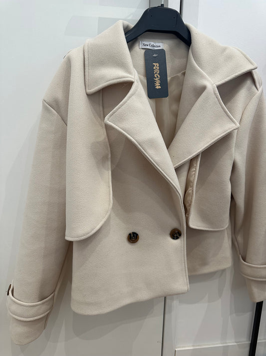 Veste avec doublure en drap de laine