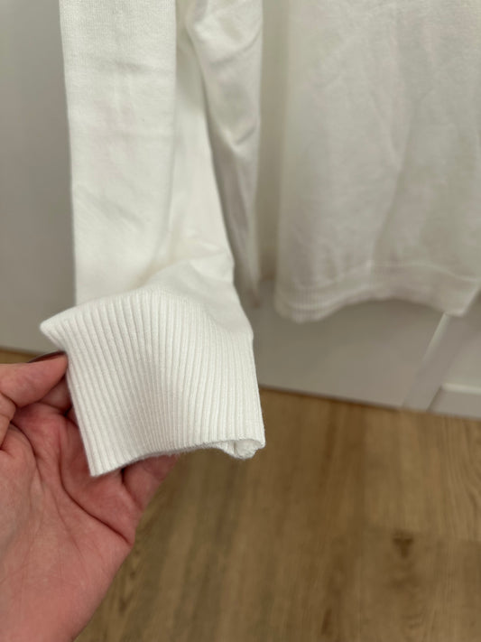 Pull col roulé uni