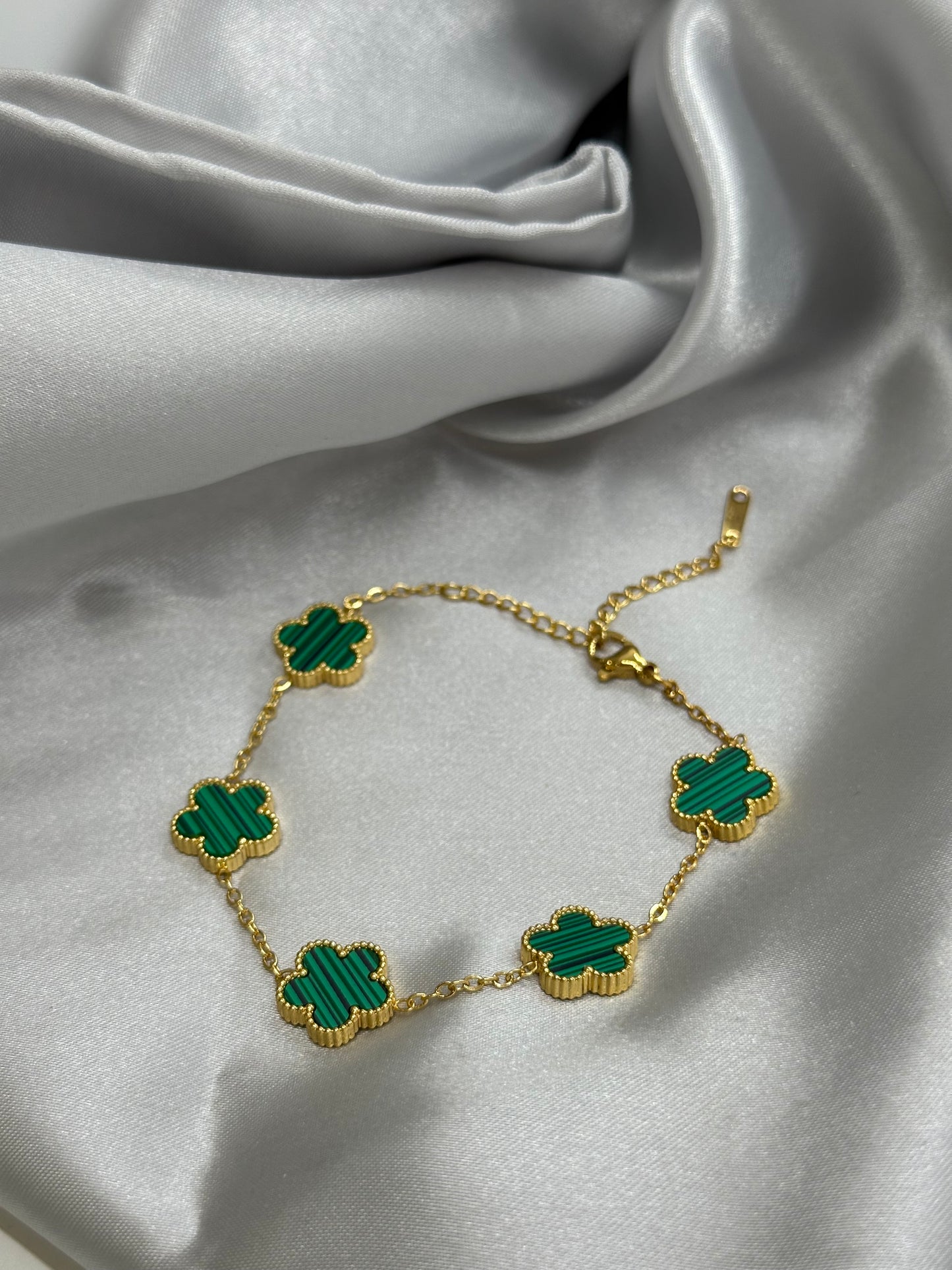 Bracelet trèfles - Acier inoxydable doré