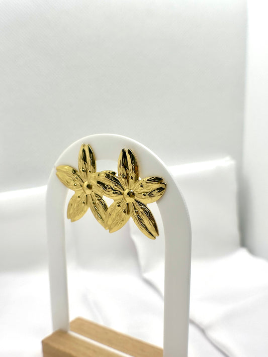 Boucles d’oreilles “Pétales d’Or”
