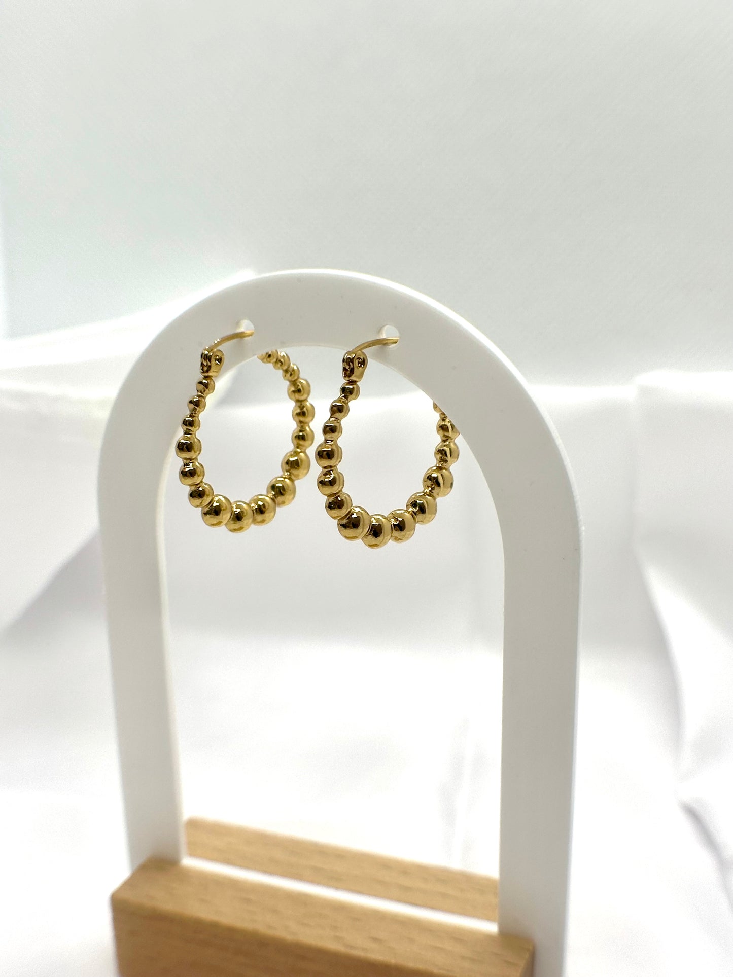 Créoles avec perles