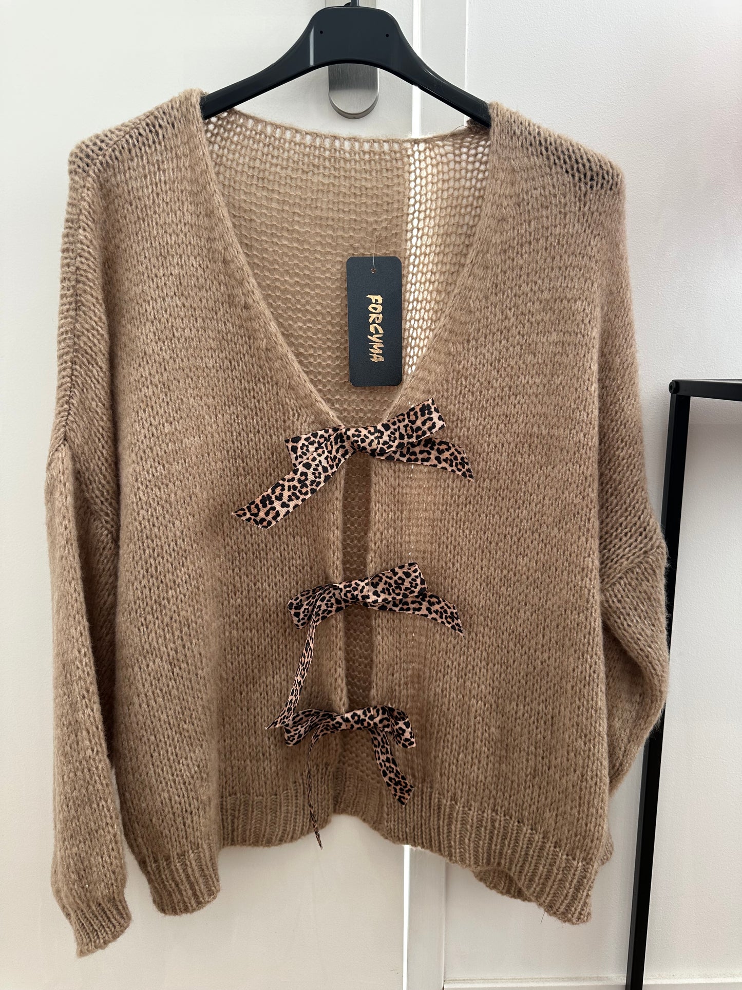 Gilet avec noeuds léopard