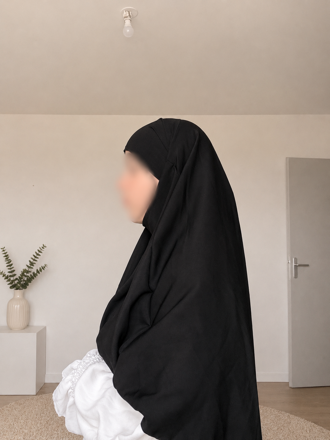 Khimar court en soie de Médine