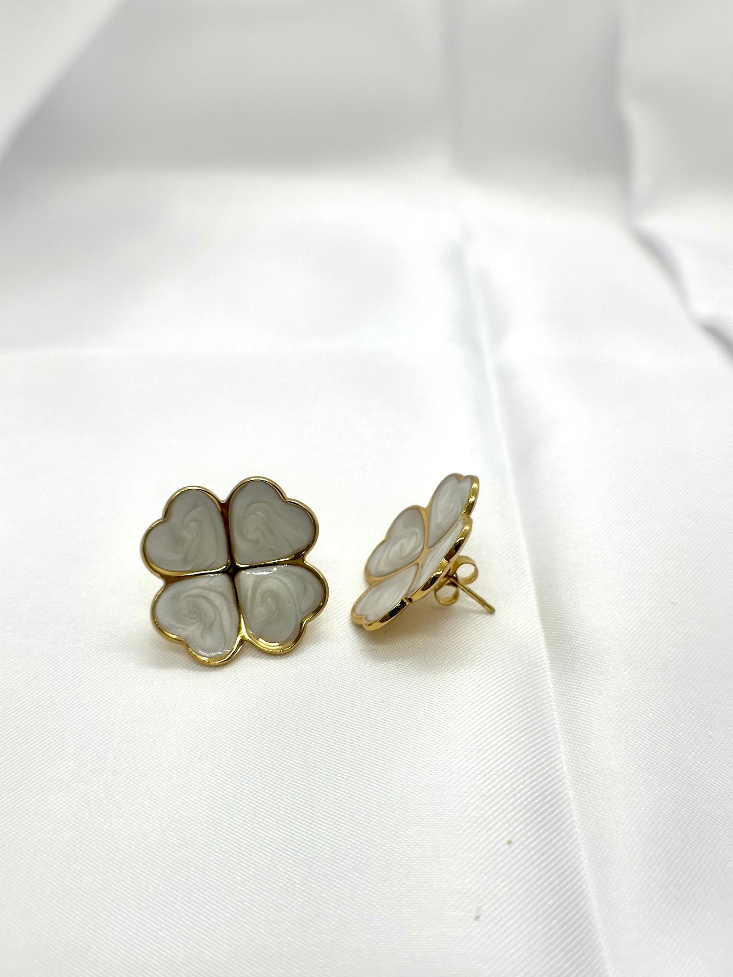 Boucles d’oreilles trèfle