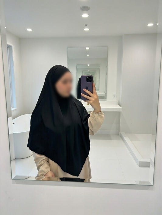 Khimar court en soie de Médine