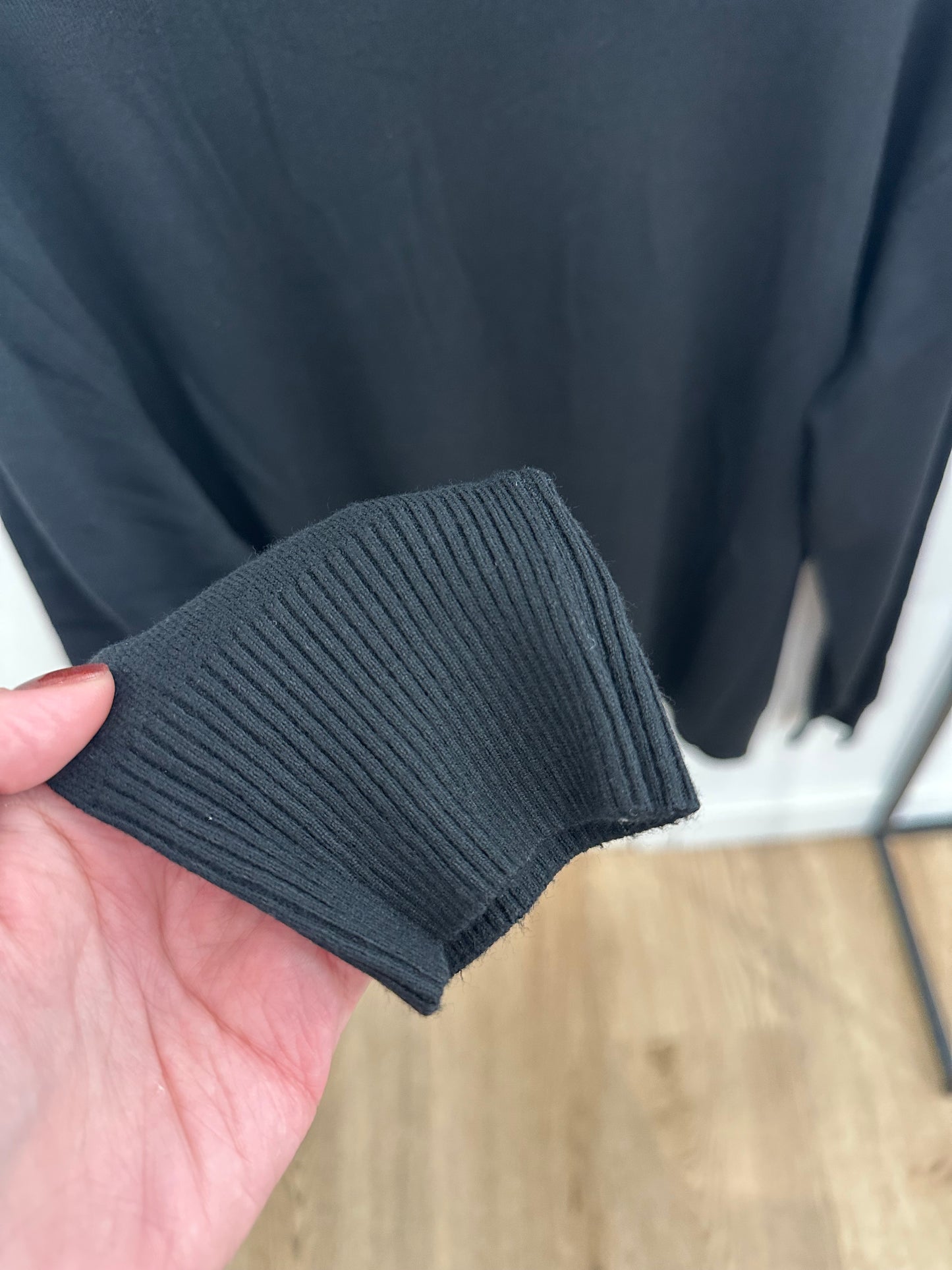 Pull col roulé uni