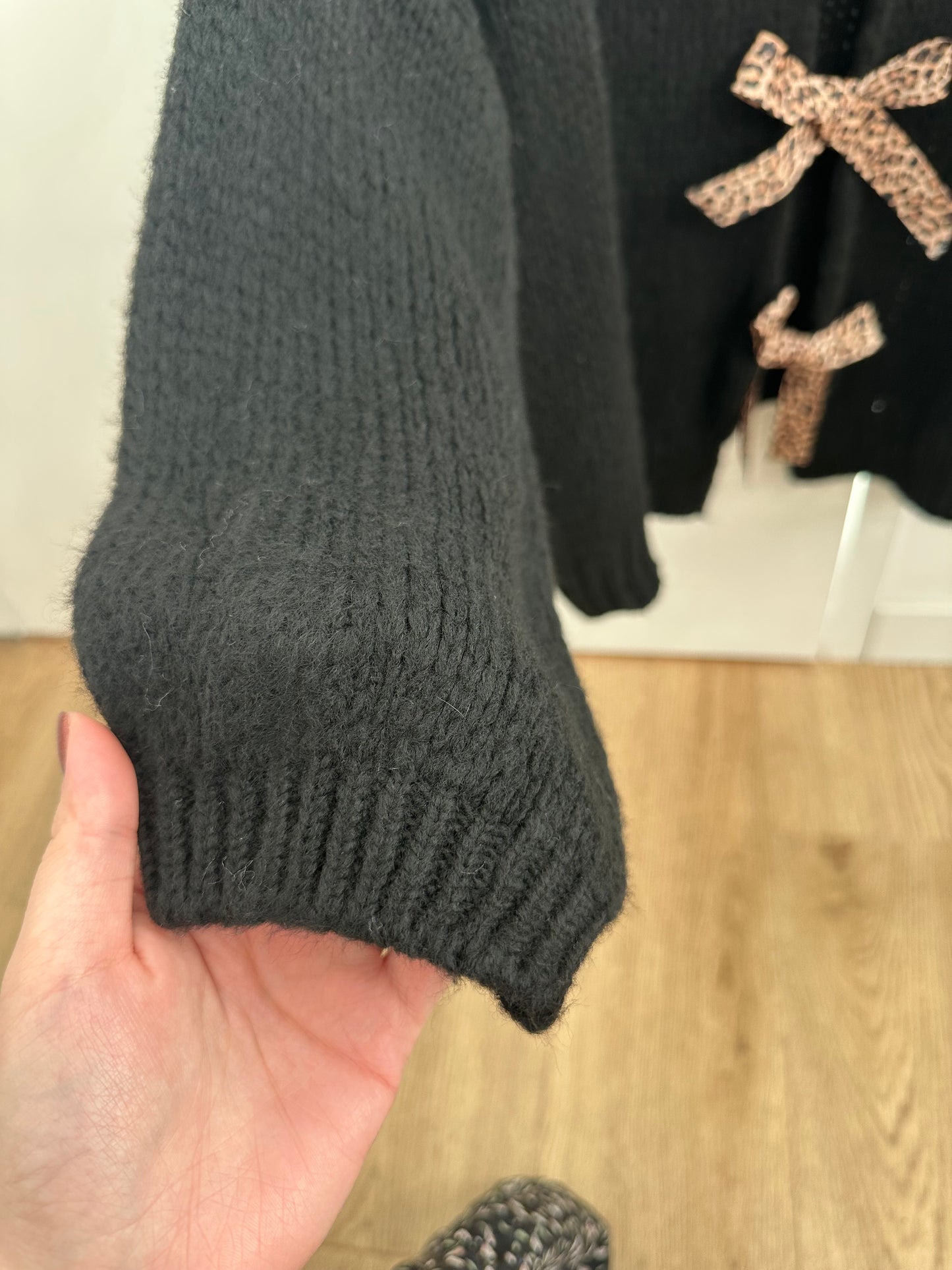 Gilet avec noeuds léopard