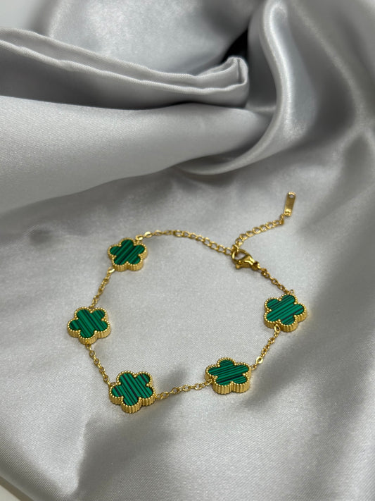 Bracelet trèfles ajustable