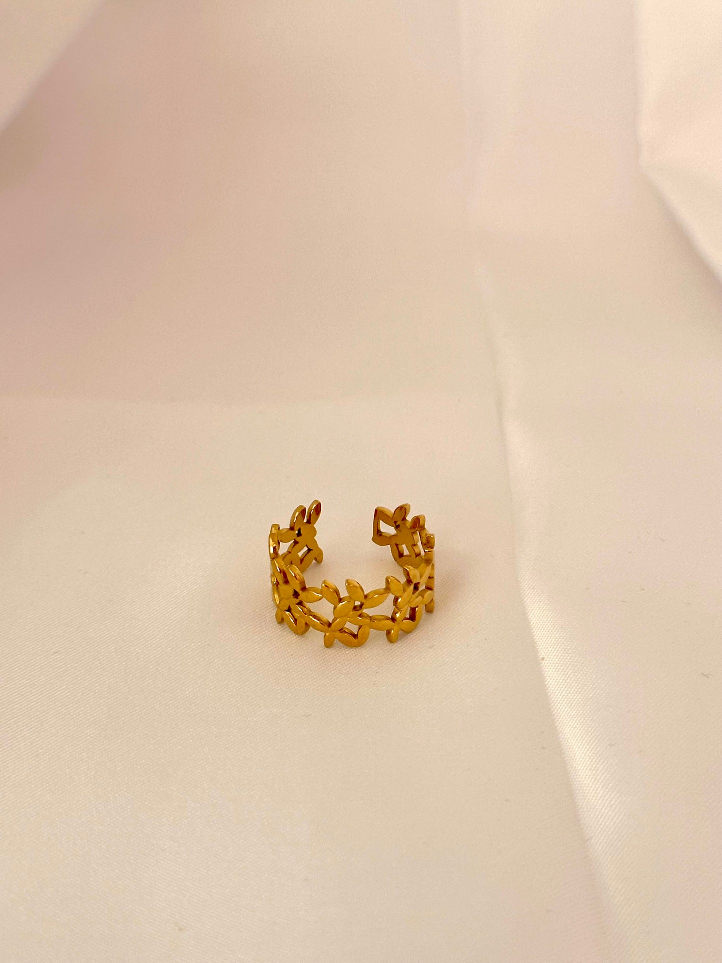 Bague dorée Fleur d’Or