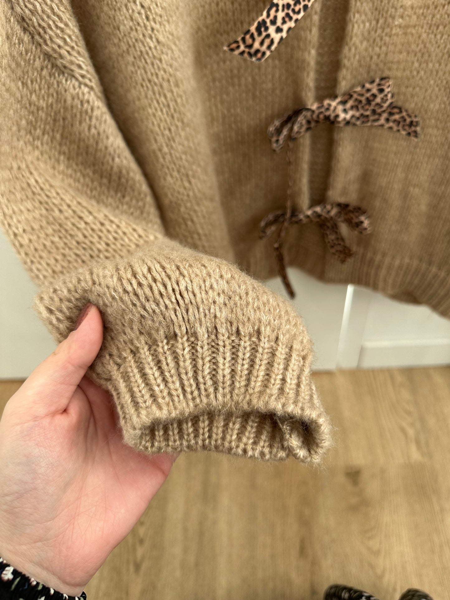 Gilet avec noeuds léopard