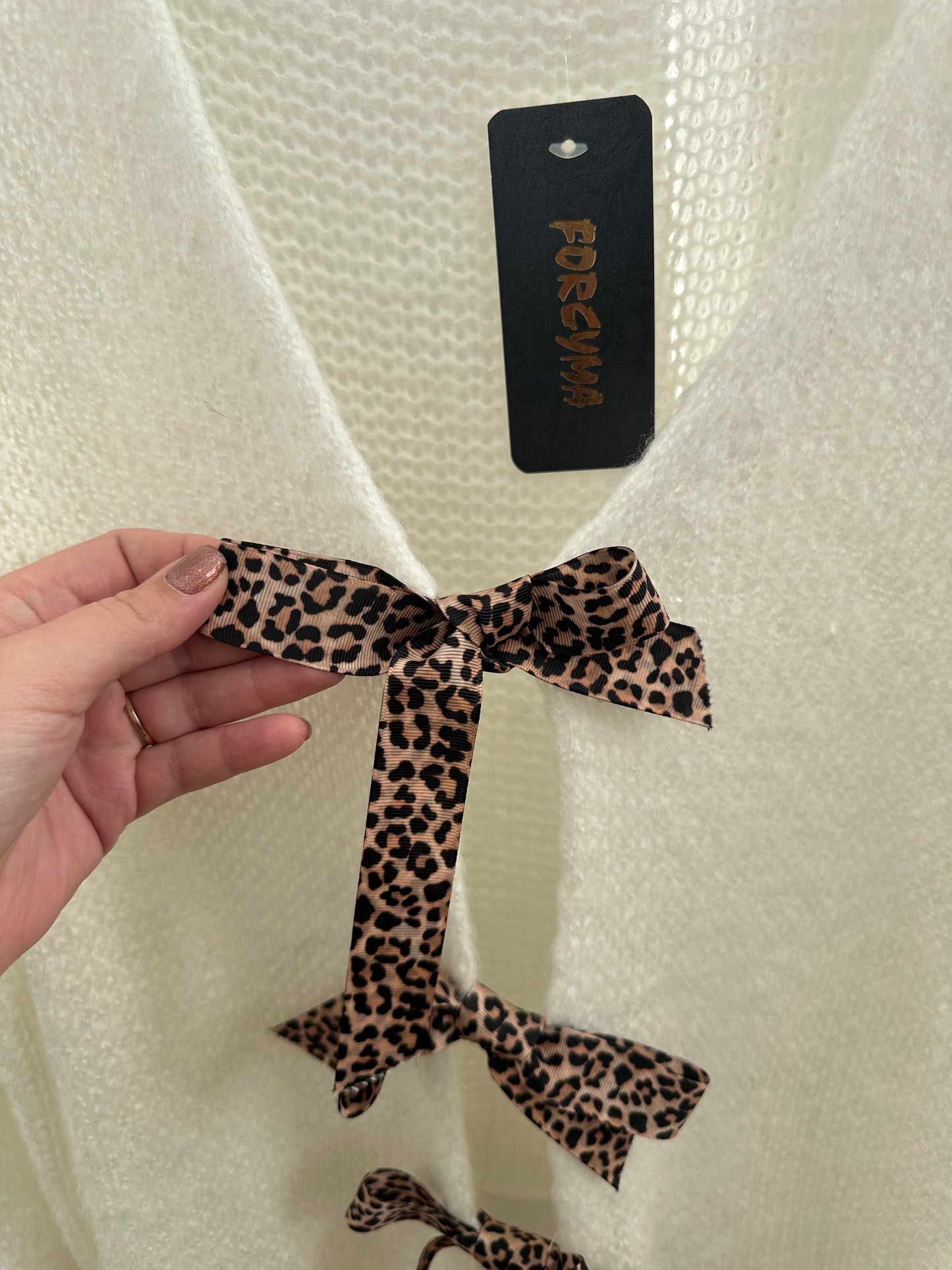 Gilet avec noeuds léopard