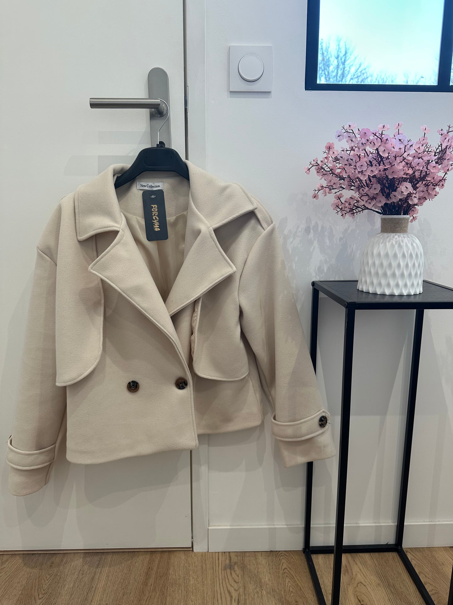 Veste avec doublure en drap de laine