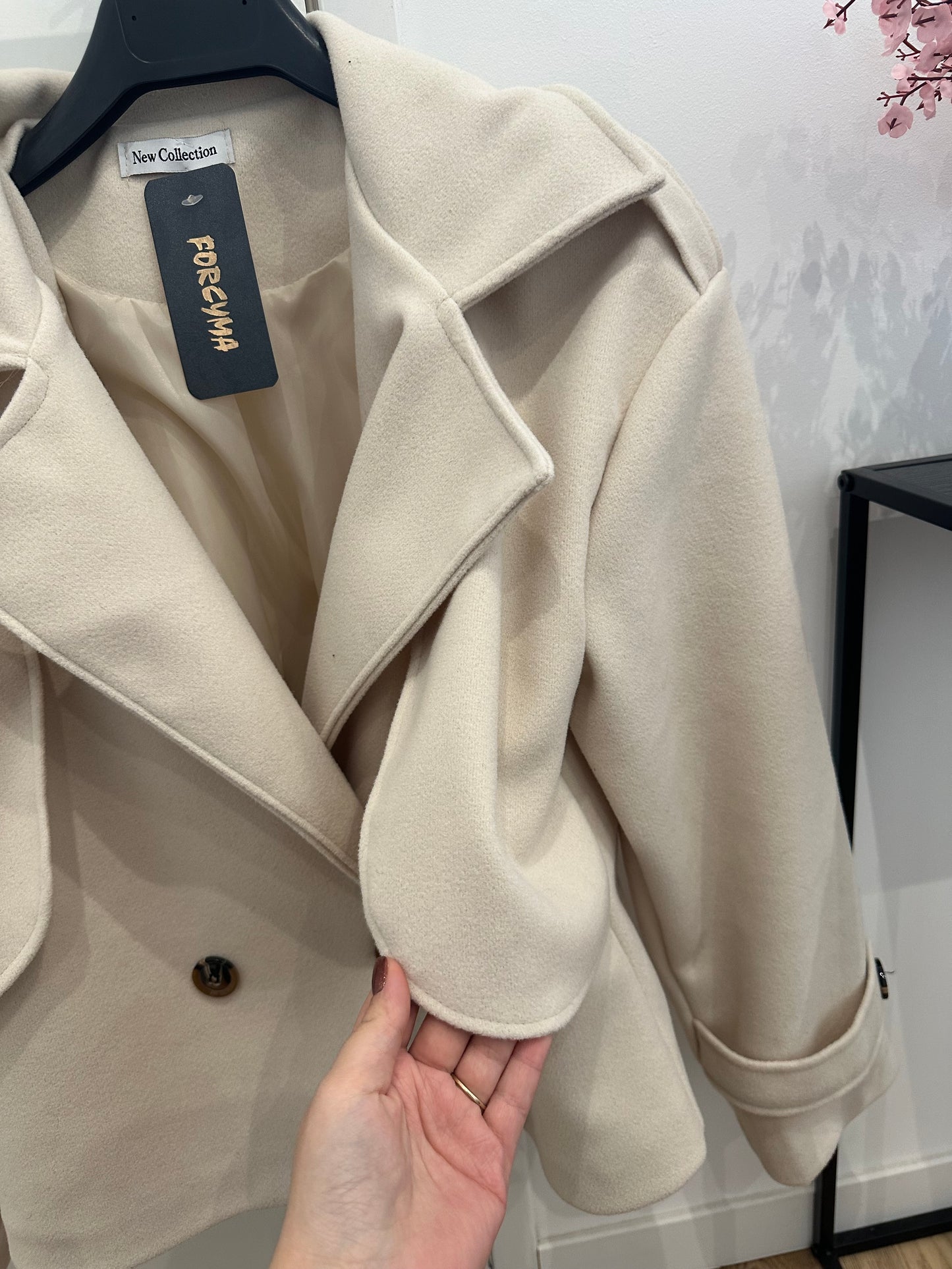 Veste avec doublure en drap de laine