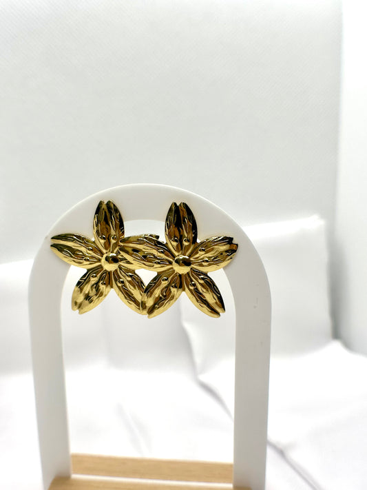 Boucles d’oreilles “Pétales d’Or”
